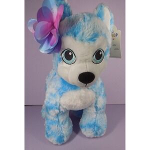 Build A Bear Blue Blast Husky Plush Dog 14" Stuffed Animal Limited Edition w/Tag